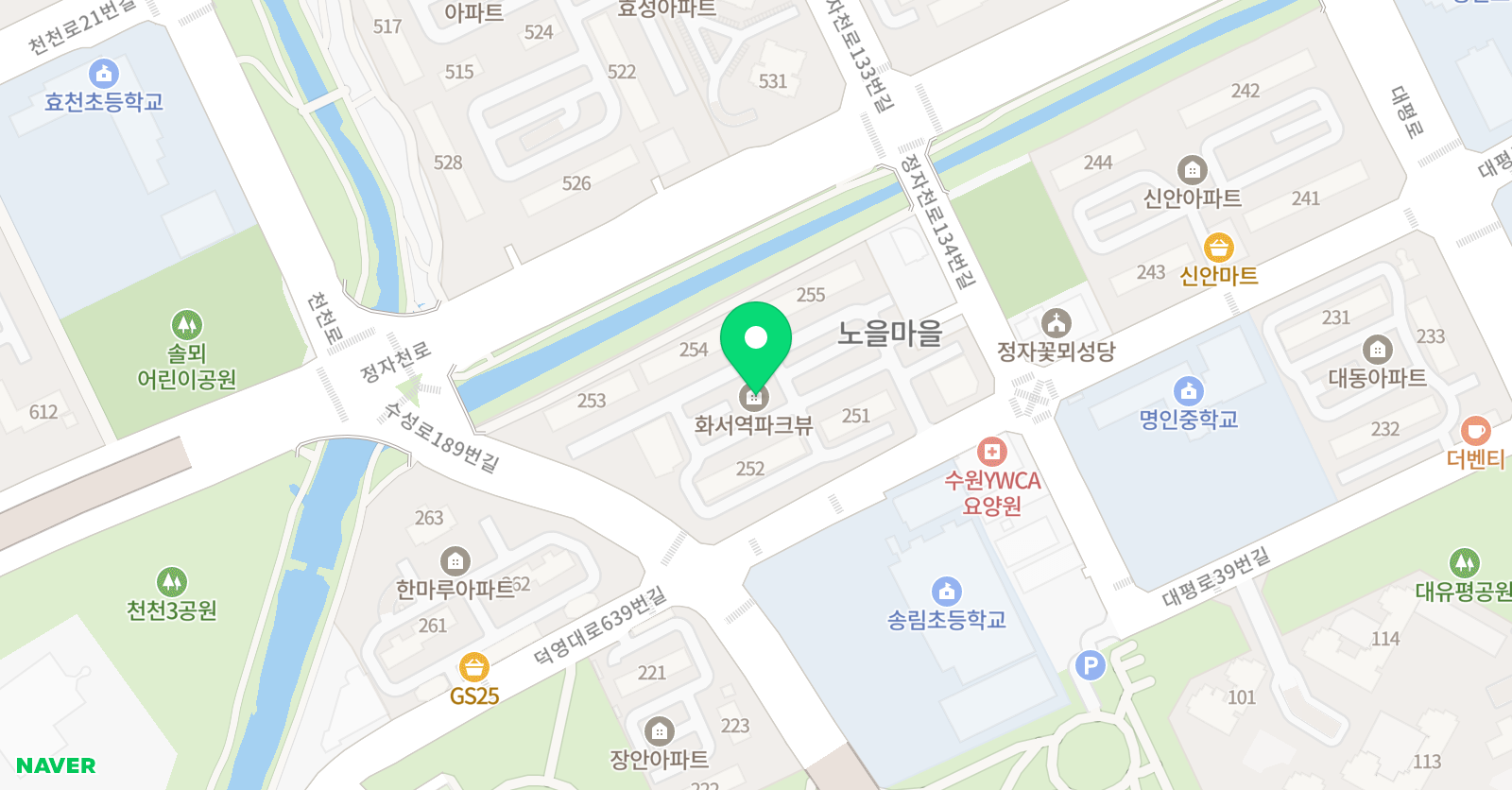 송림아르떼 음악학원 위치