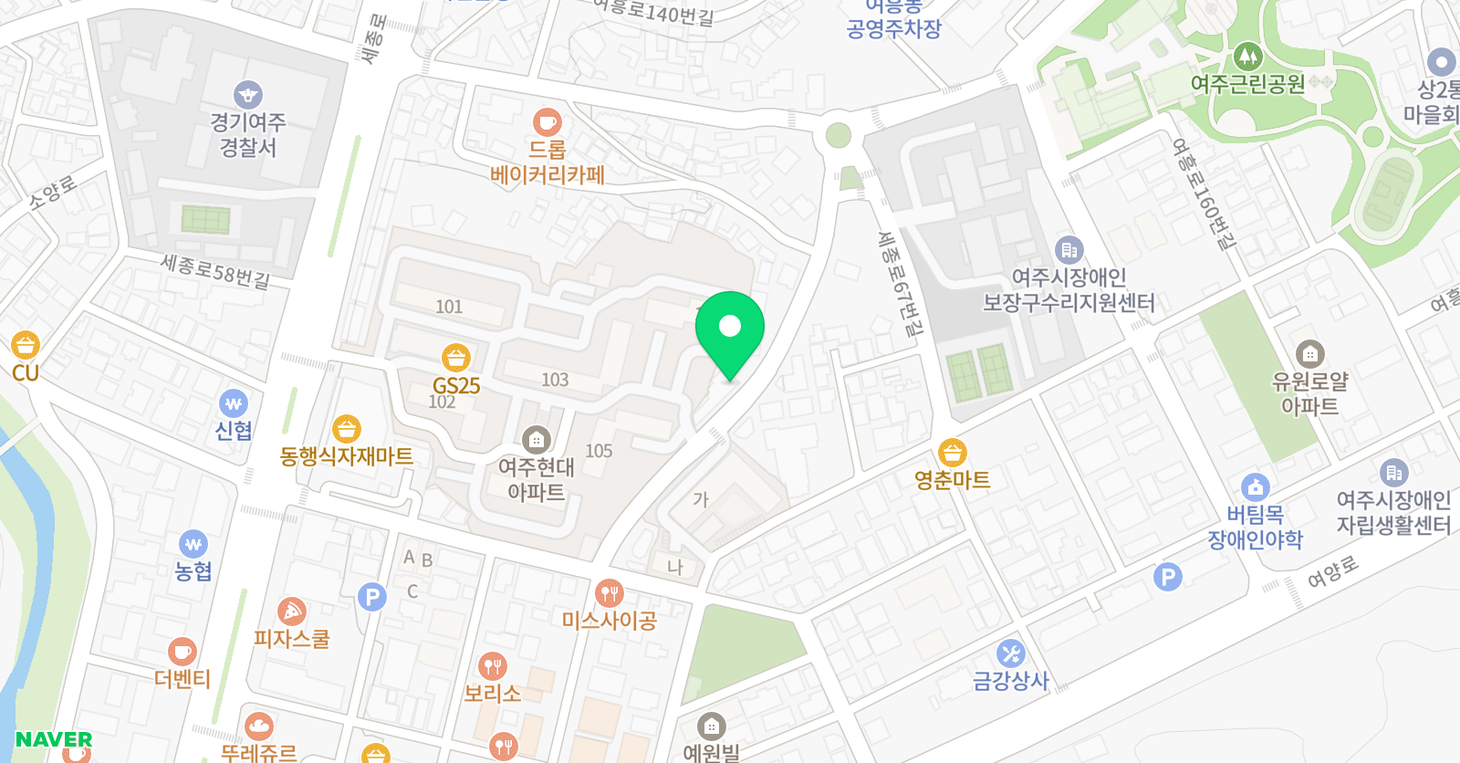 아인스 학원 위치