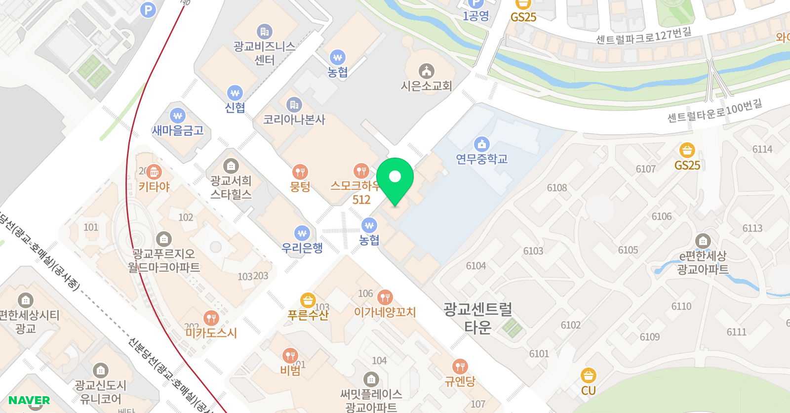 수어람 학원 위치
