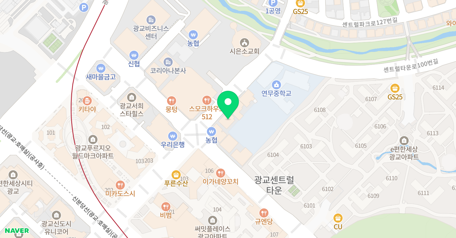 한체대석사다온 태권도장 위치