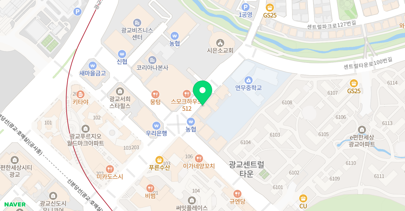 한체대석사 다온 태권도장 위치