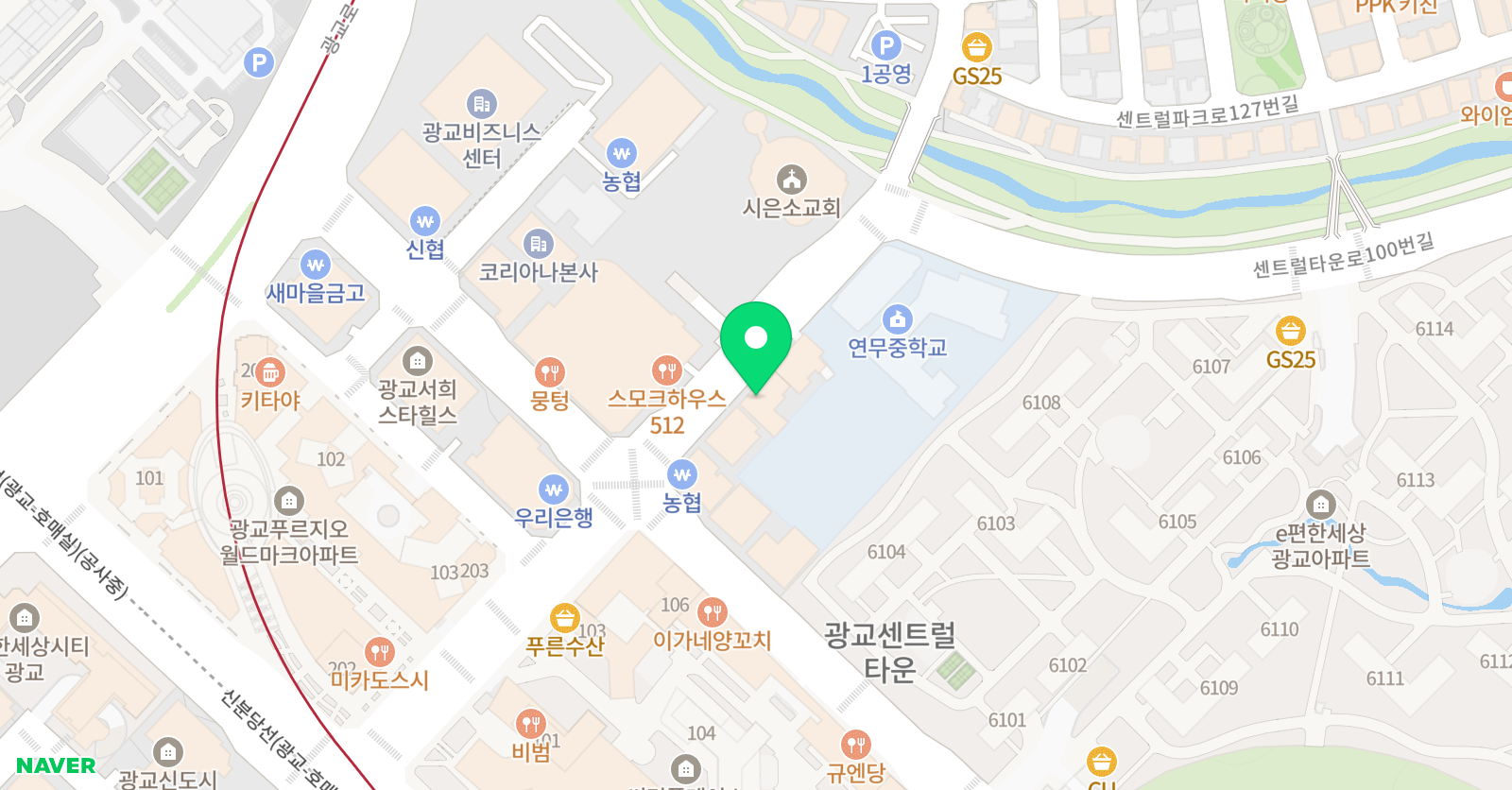 리드101 광교점 위치