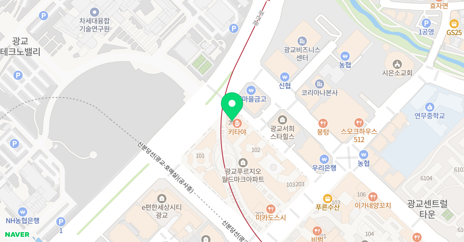 렛츠베이크 광교 위치