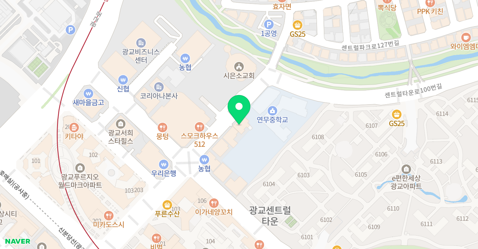 수학의열쇠 광교점 위치