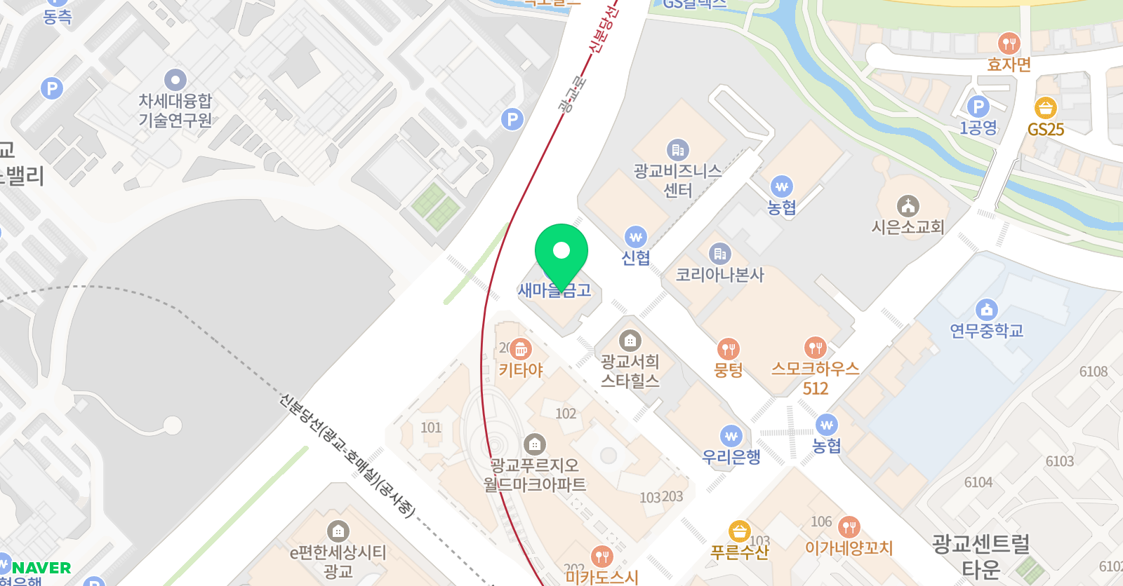 키즈스콜레 수원광교점 위치