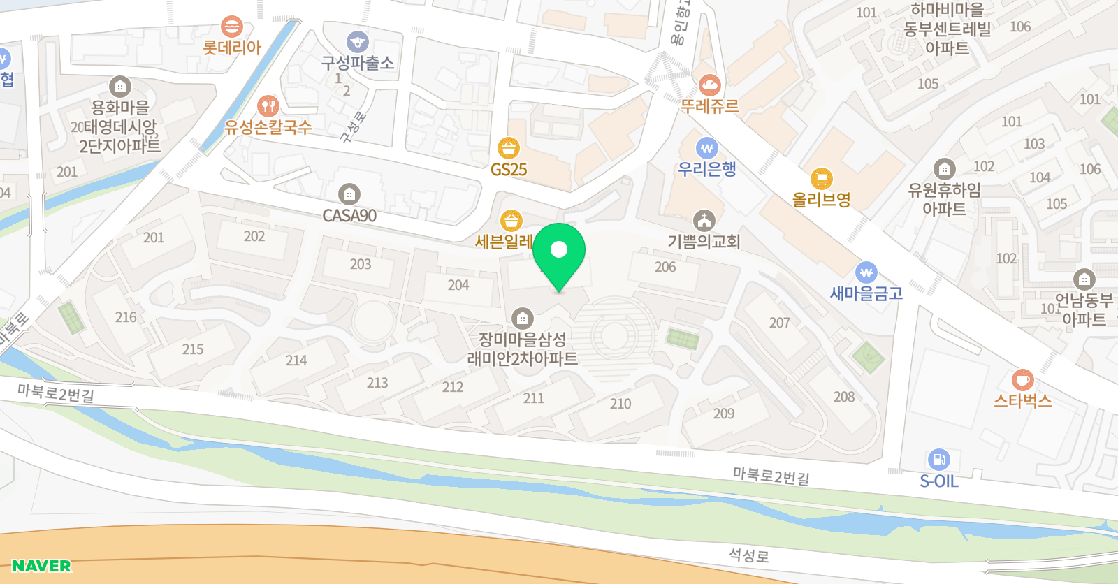 경희대래미안 태권도 위치
