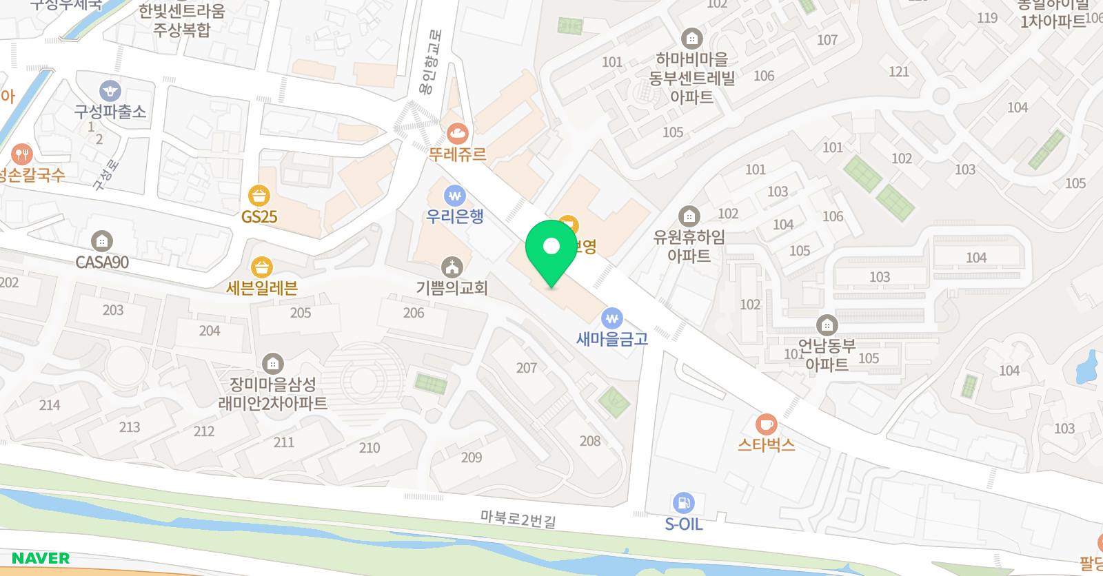 정도태권도 위치
