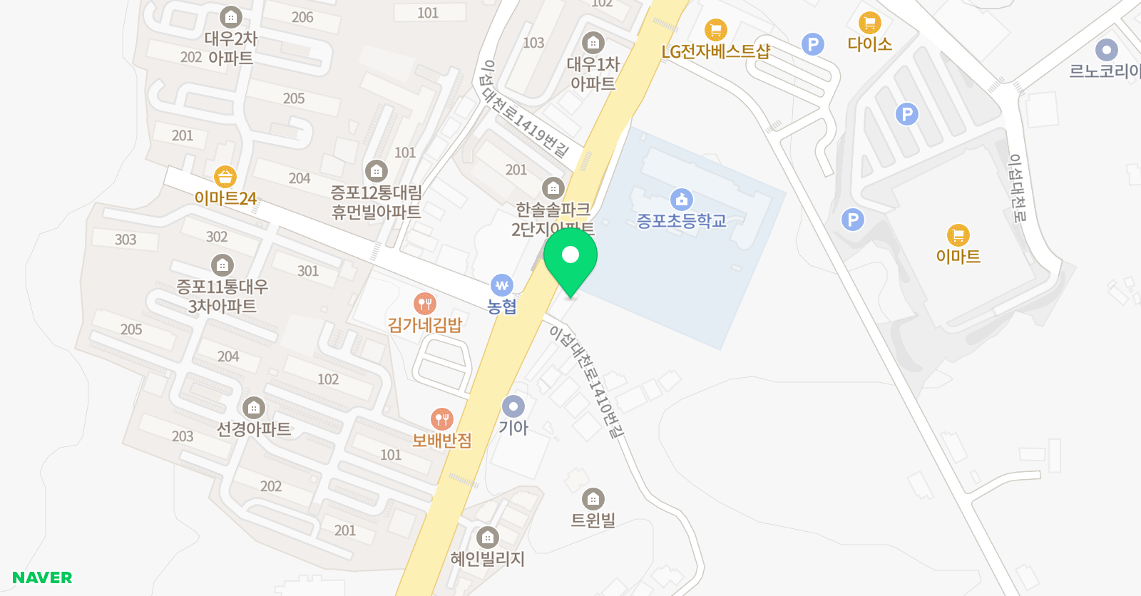 피아노데이 음악학원 위치