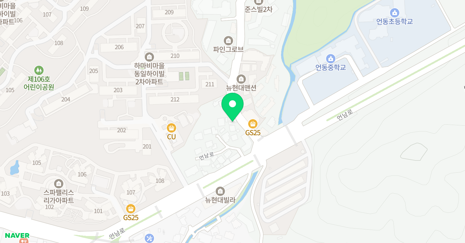 꿈꾸는마술피리 음악학원 위치