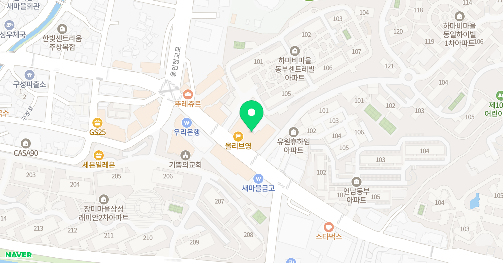 함께풀다학원 위치