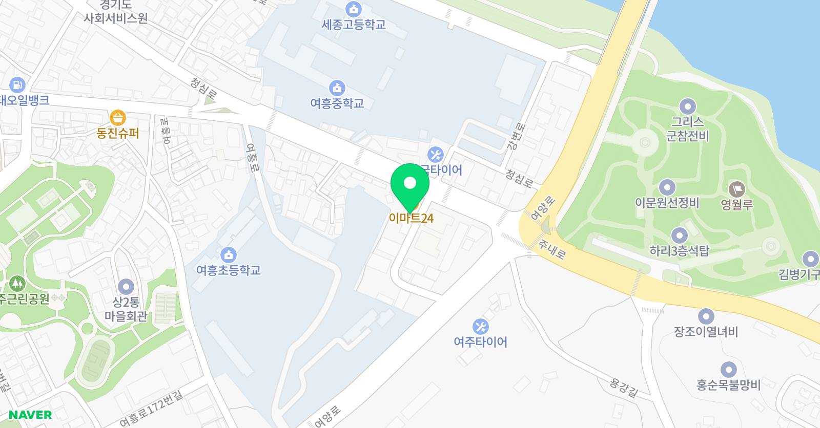 미래엔 영어수학학원 상동점 위치