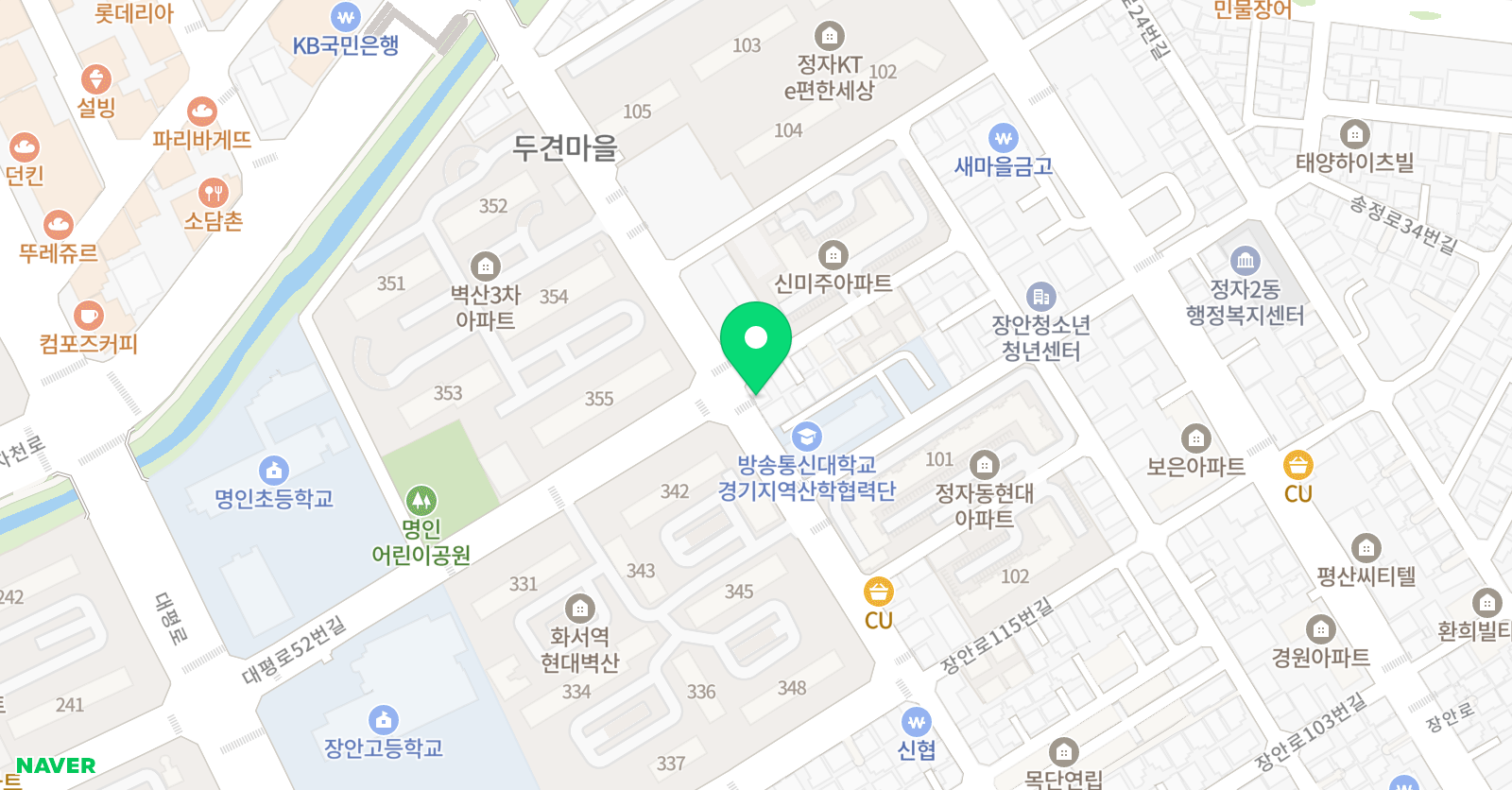 아이비전 이스턴 영어어학원 위치