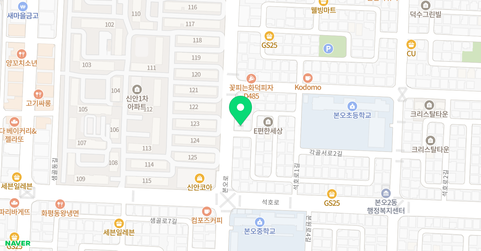 최강태권도 K TIGERS 위치