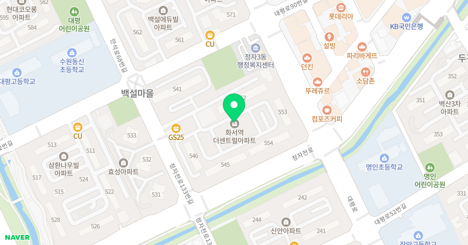 정자 예림 피아노 교습소 위치
