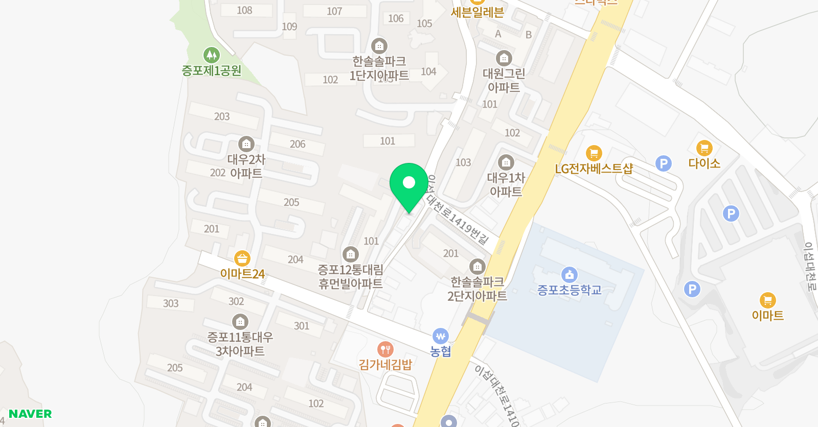 에이스탑 학원 위치