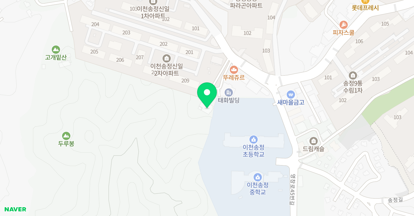 하이 영어학원 이천점 위치