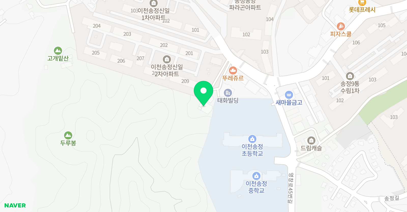 라온 태권도 위치