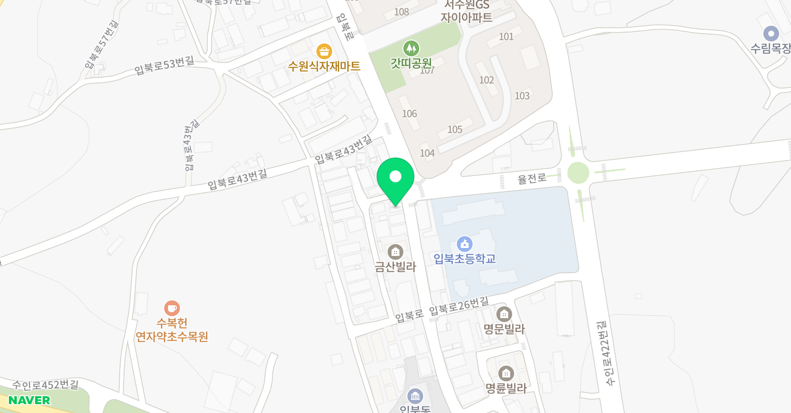 샵앤플랫 음악학원 위치