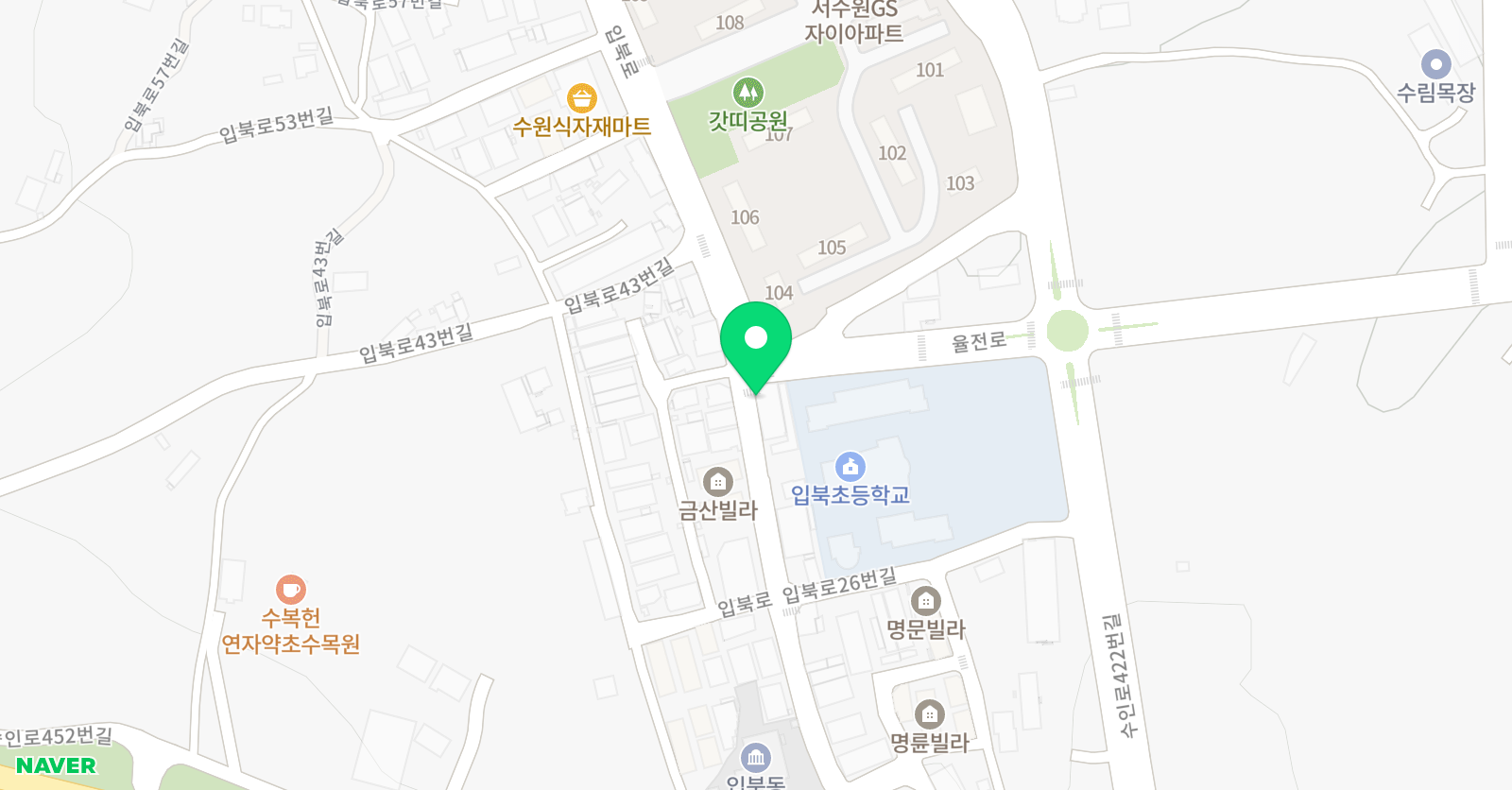 용인대 예다함 태권도장 위치