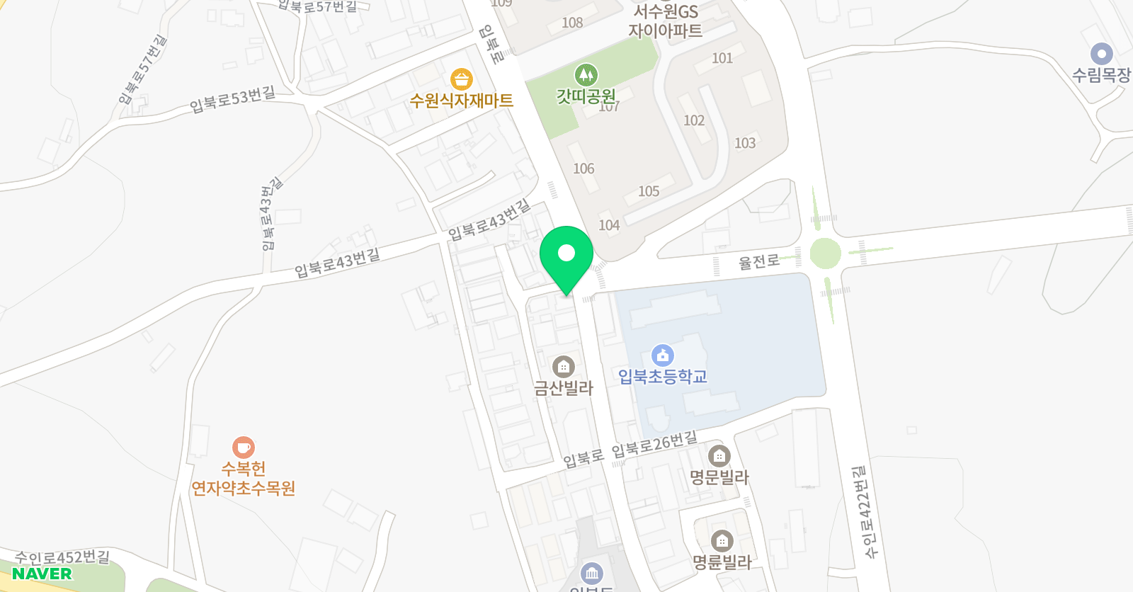 뮤엠 영어 입북자이영어교습소 위치