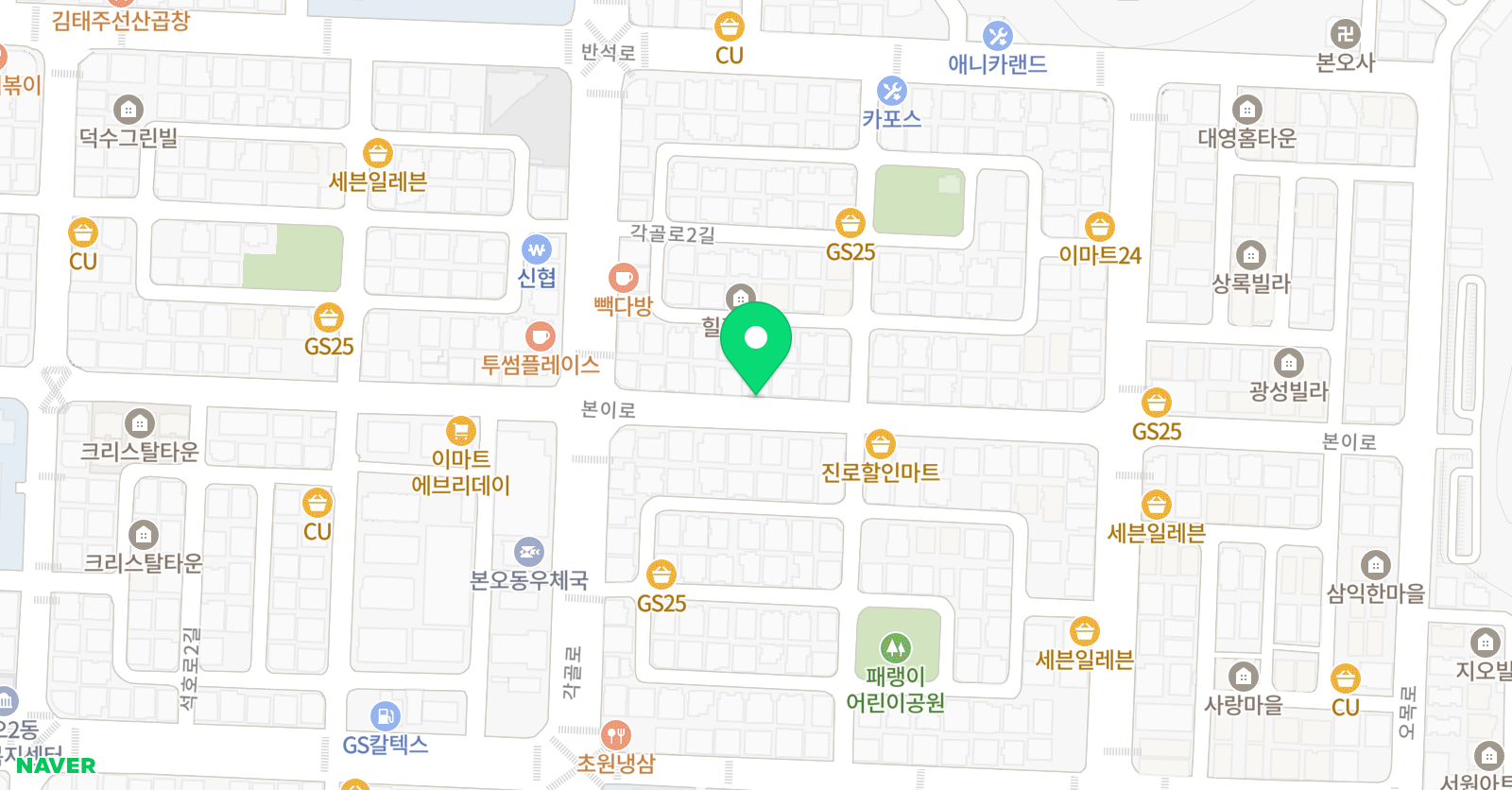 꿈꾸는피아노 음악학원 위치