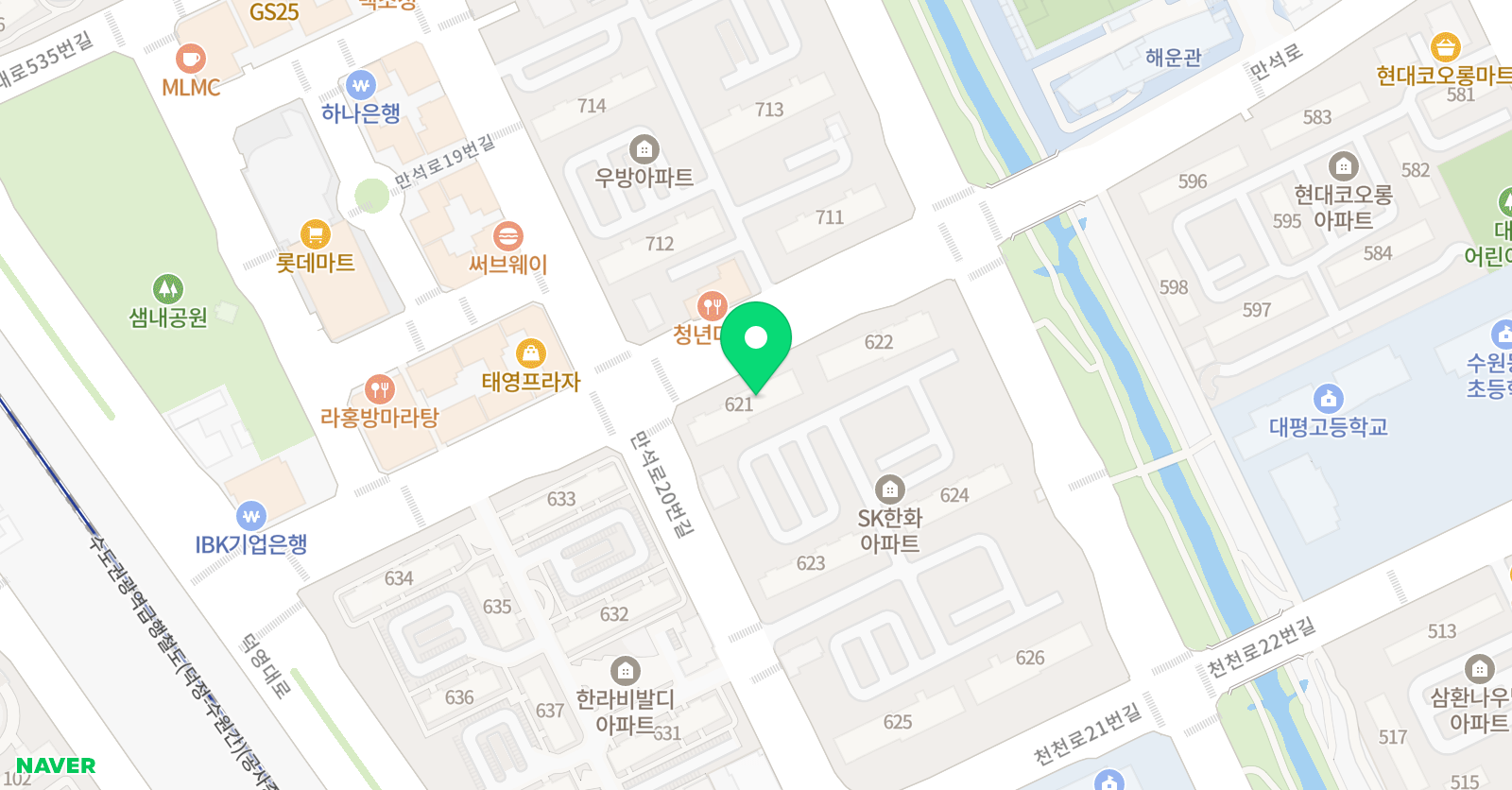 푸르넷 공부방 지니쌤 위치