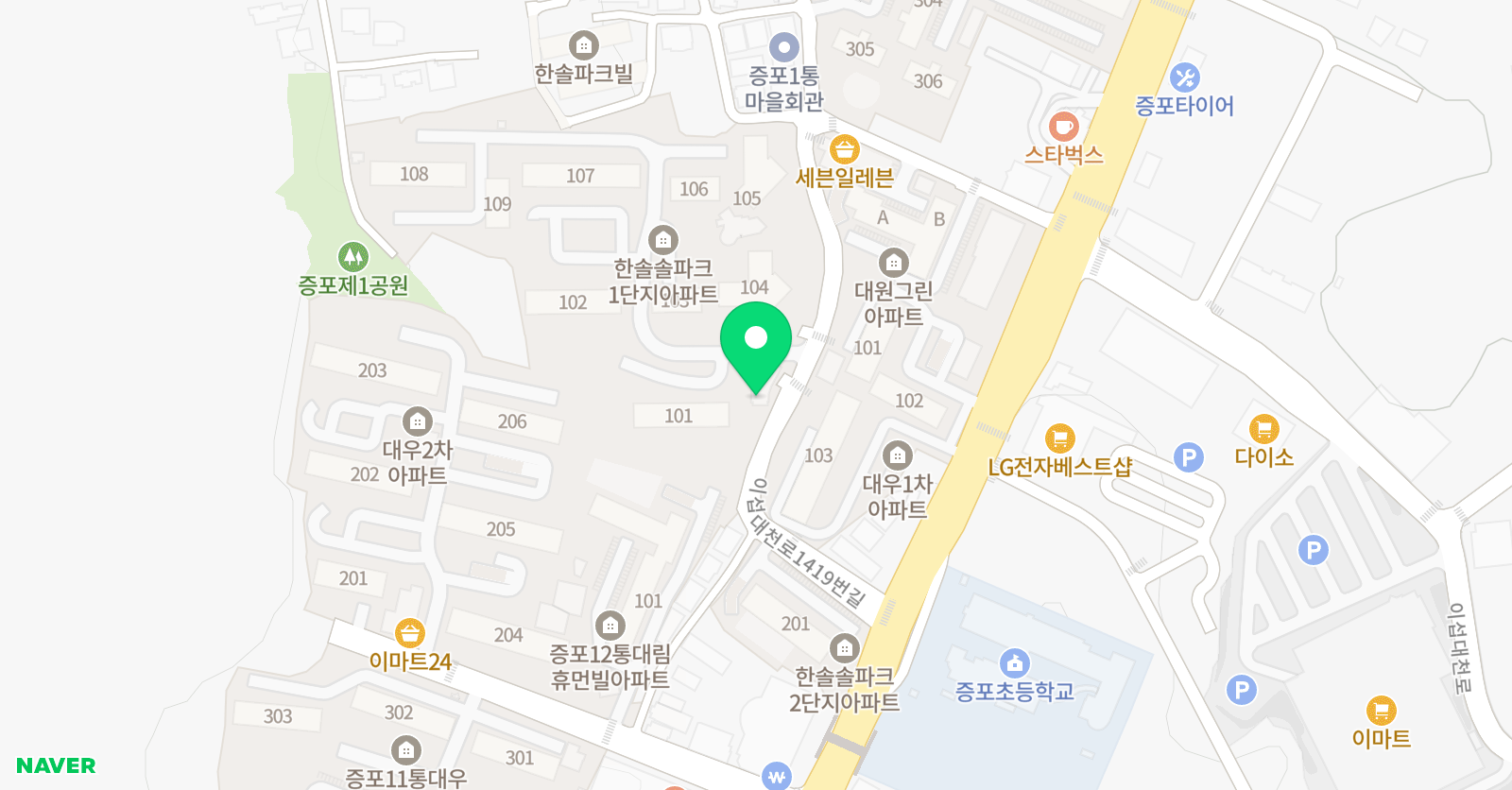 숙명 음악학원 위치