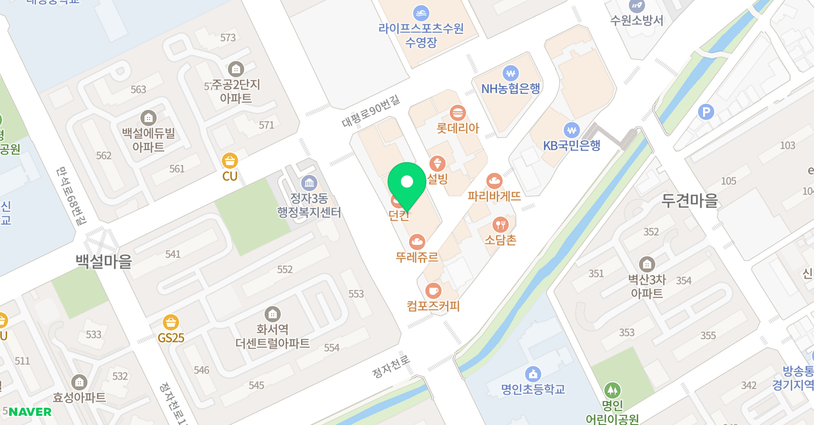 이엠탑 학원 위치