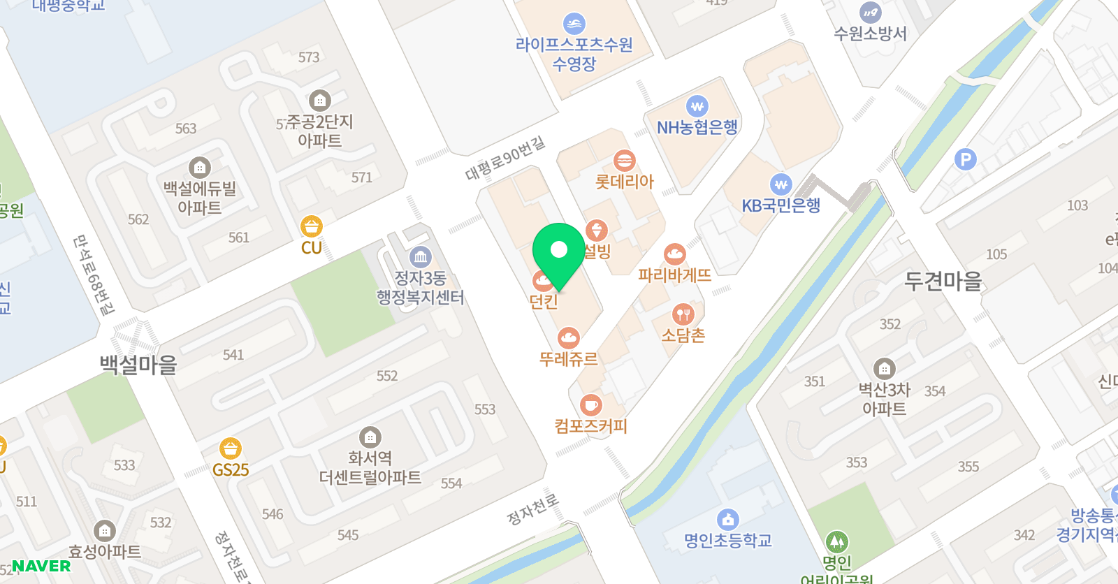 유투엠 수원정자캠퍼스 위치