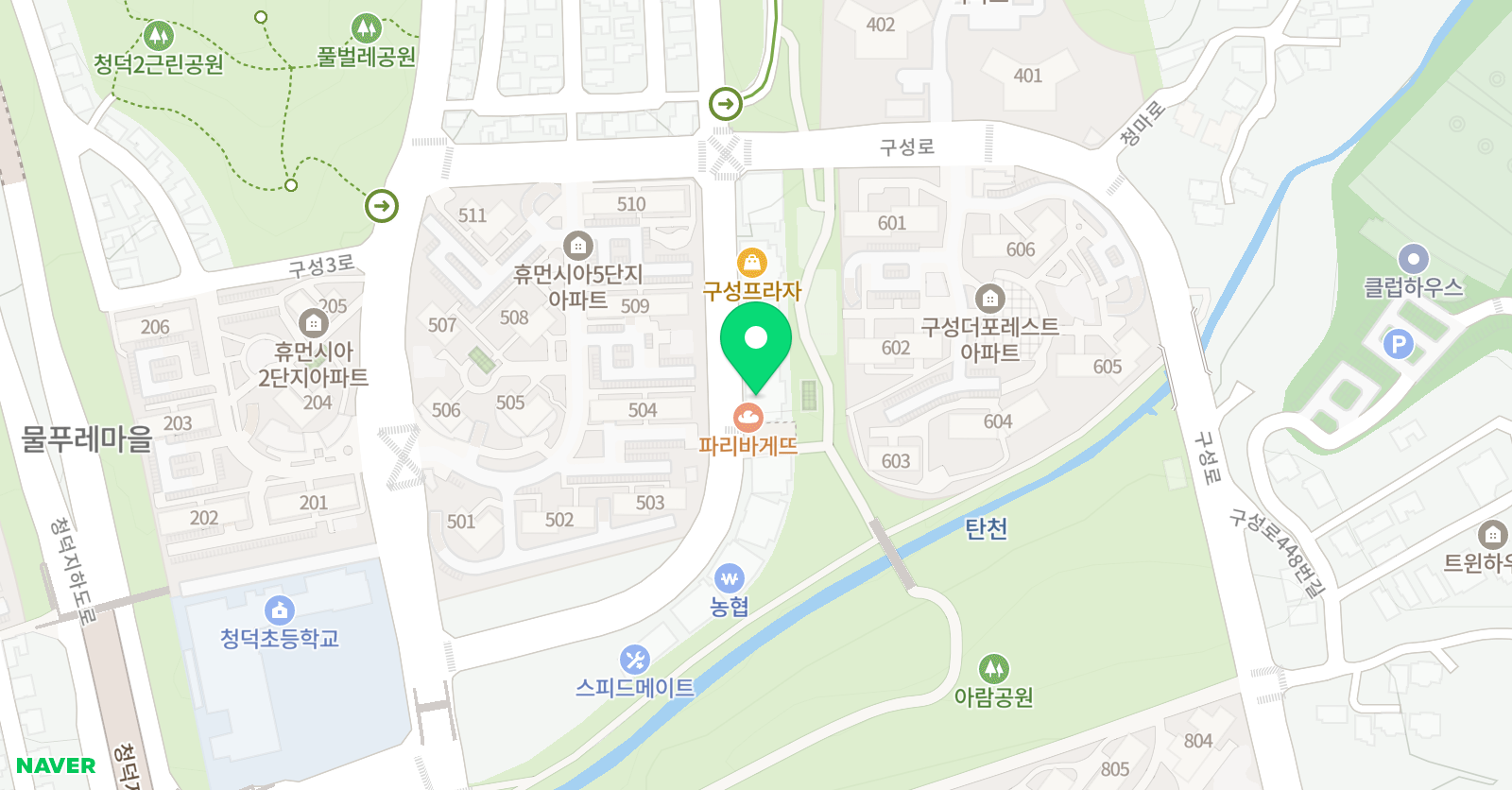정예 보습학원 위치