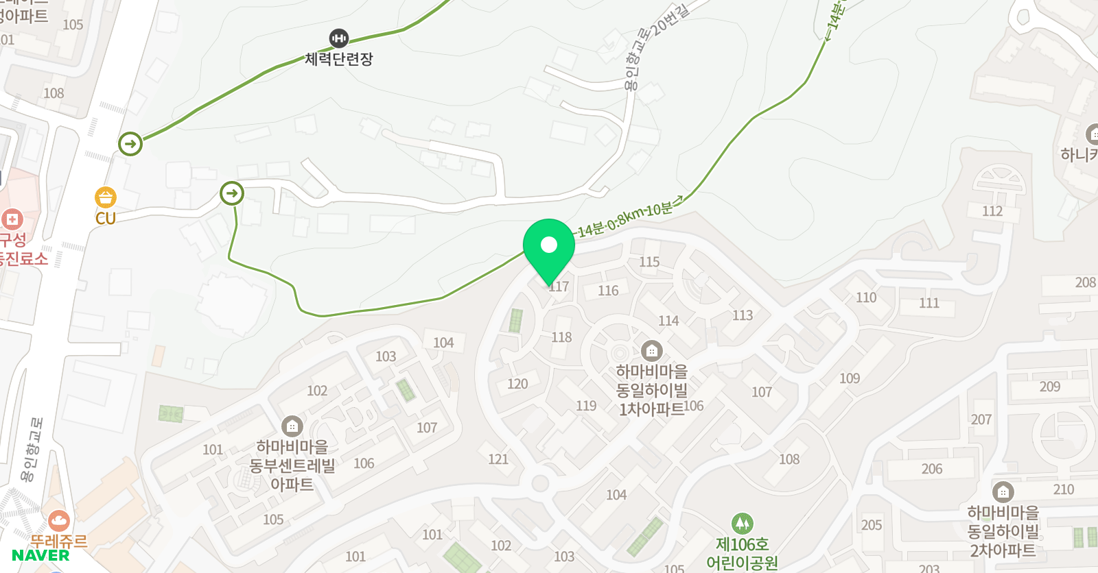 유니팝 미술 용인언남센터 위치