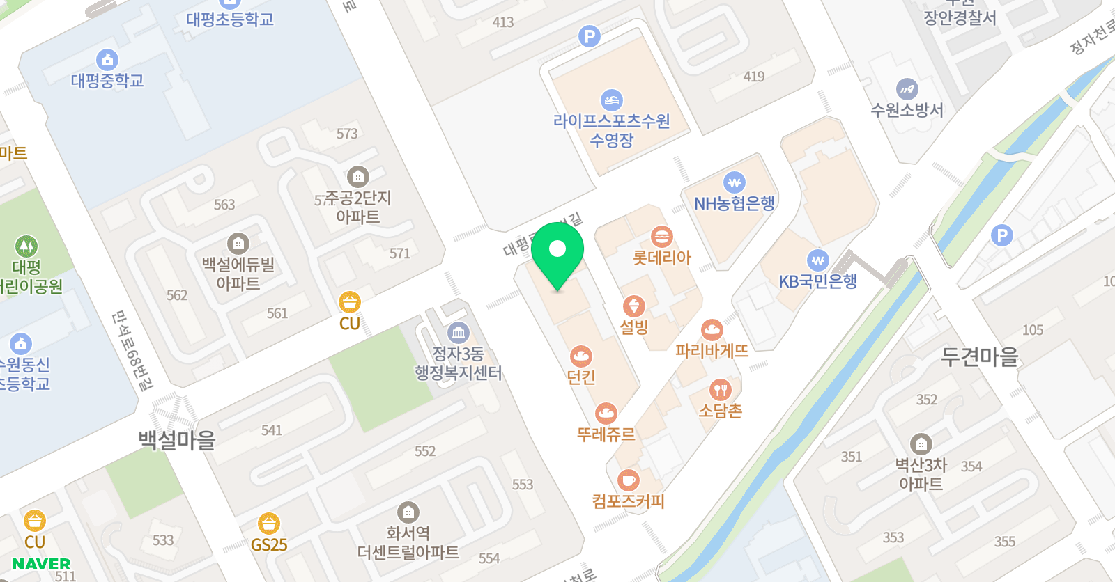 비바체 음악미술학원 위치