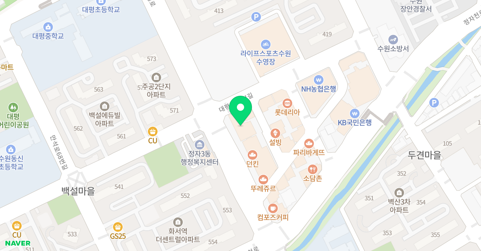 3030영어 스마트해법 수학 학원 정자에이스 학원 위치