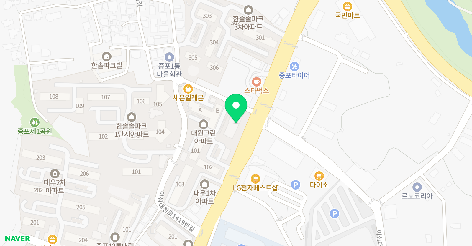 잉글리쉬무무 증포제1학습관 위치