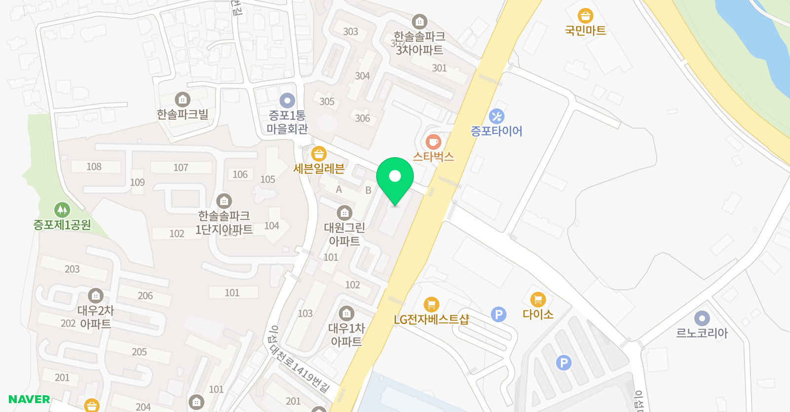 거산 학원 위치