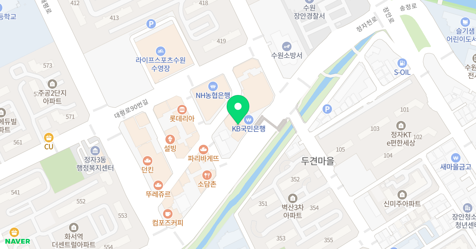 씨엠 수학전문학원 위치