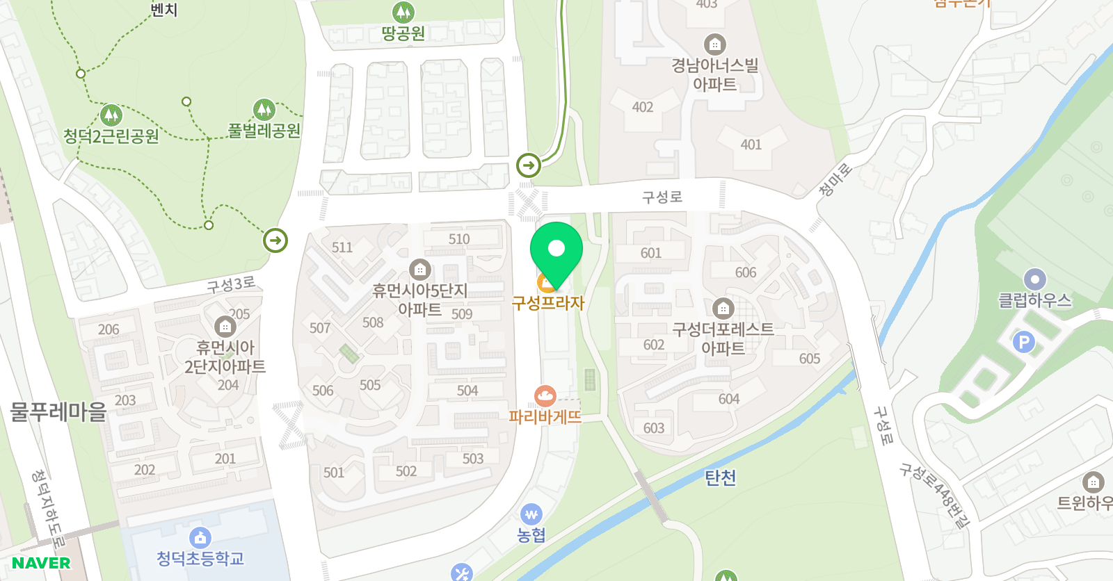 석사 태권도 파워점핑 위치