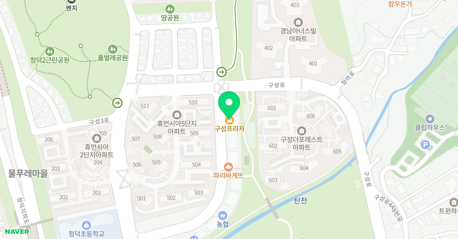 영웅 태권도장 위치