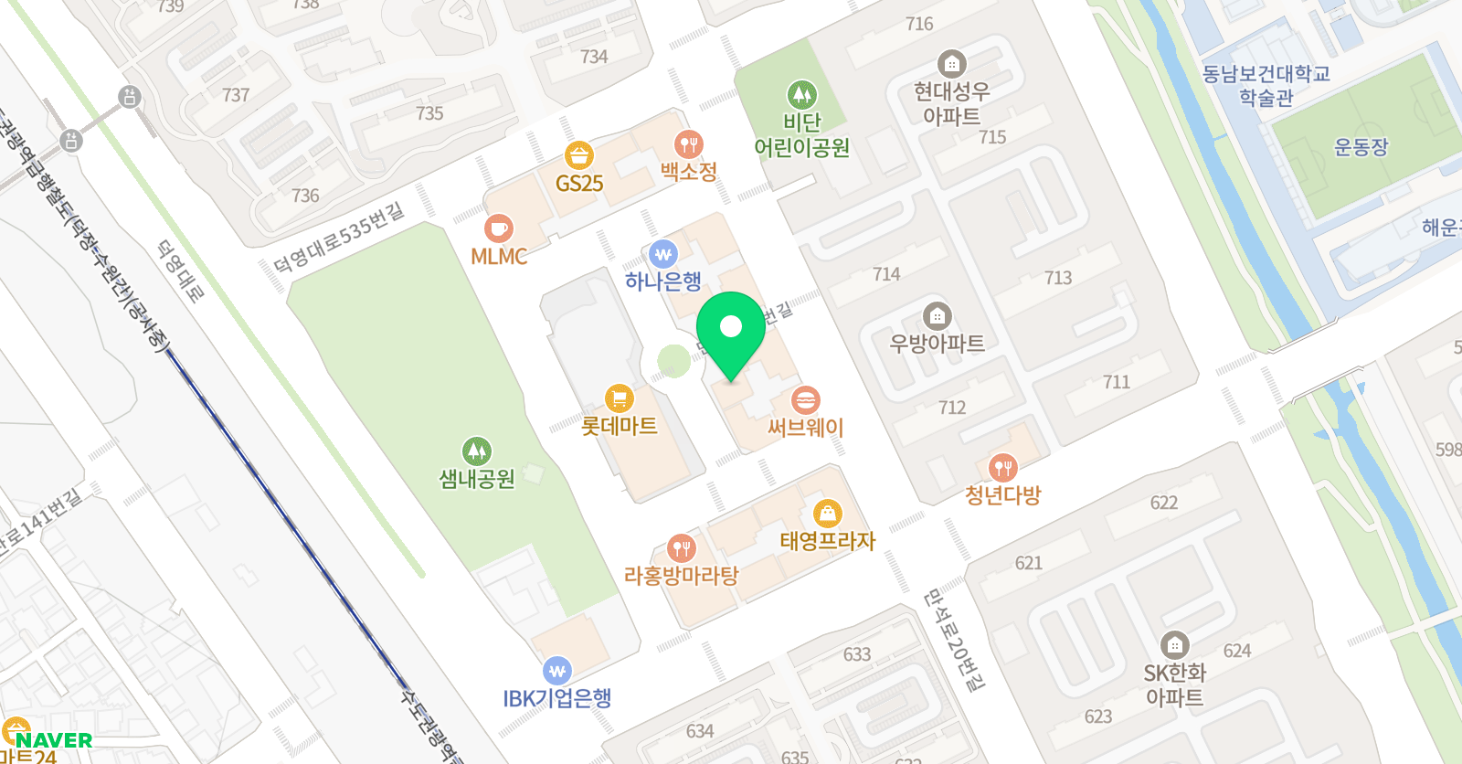 최형민수학학원 천천캠퍼스 위치