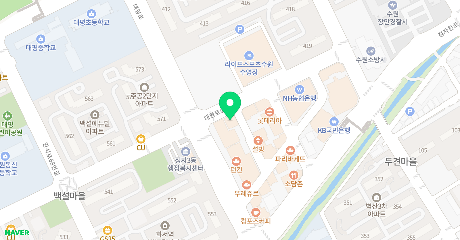 수쌤 학원 위치
