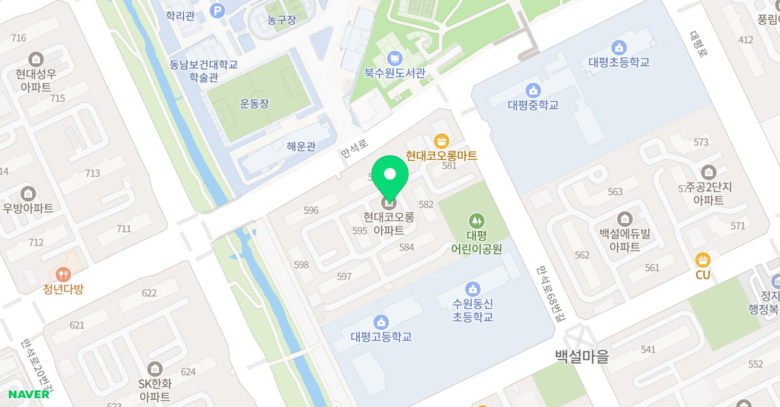 빨간펜 수학의달인 천천현대코오롱점 위치