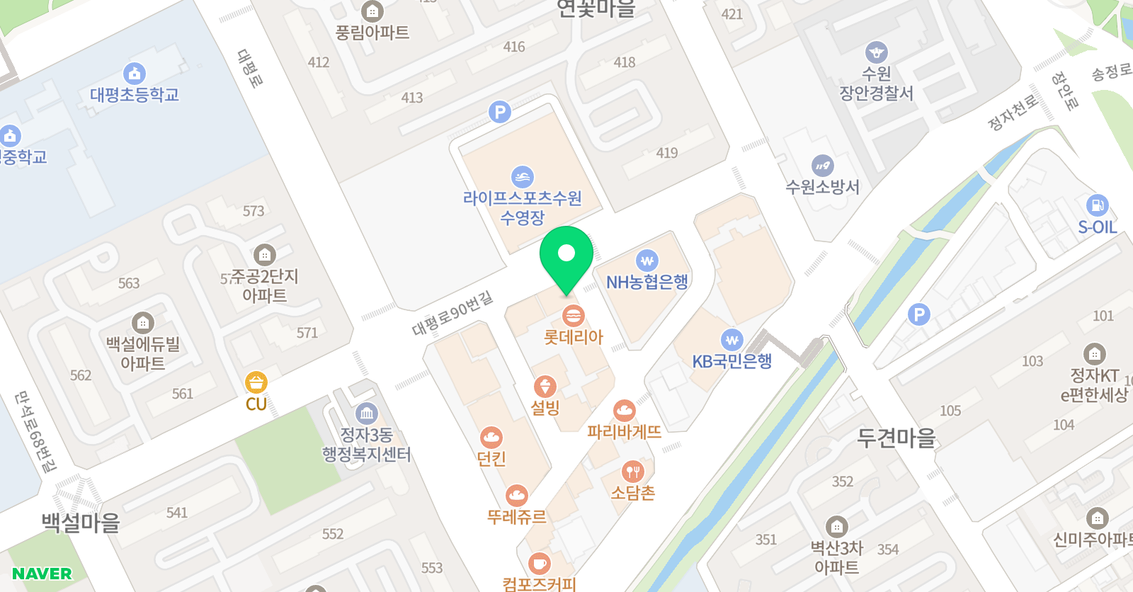 솔실용음악학원 위치