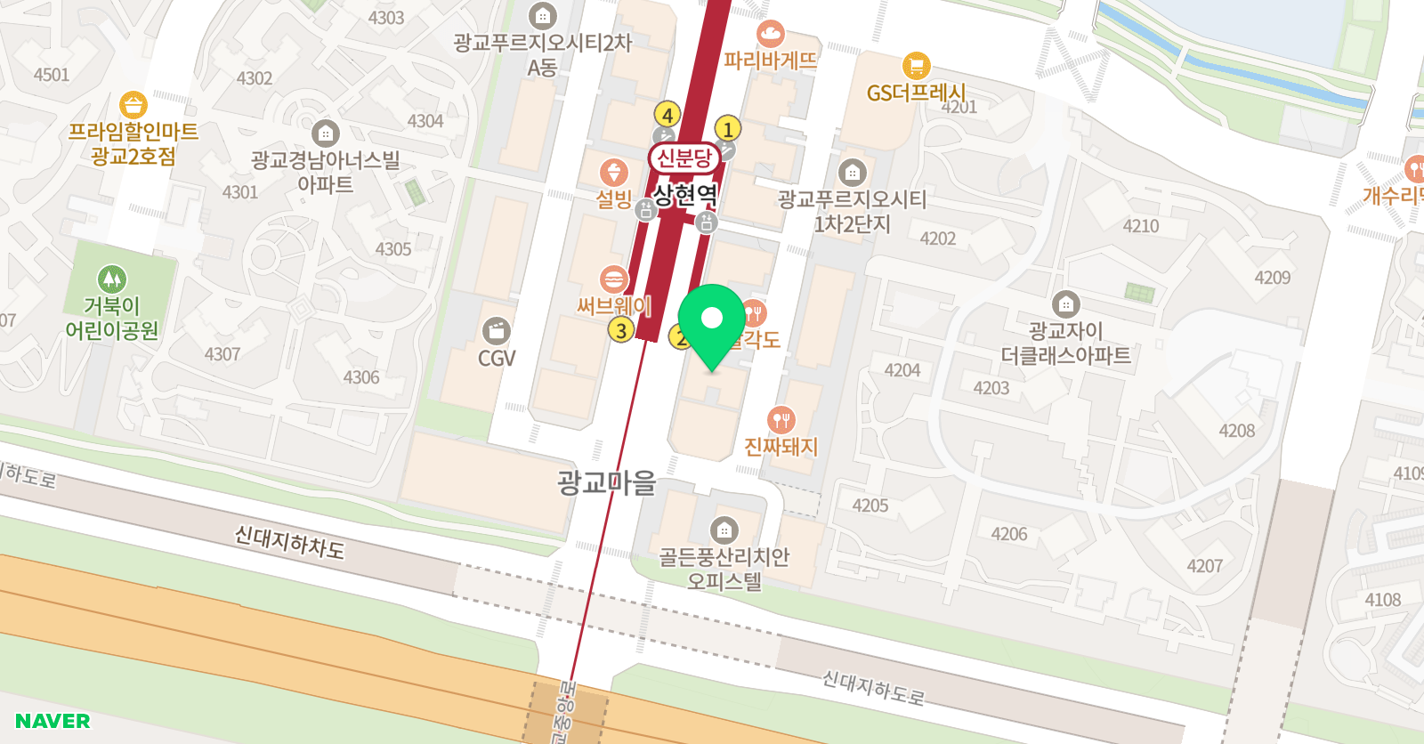 웃는아이 더설쌤 댄스학원 위치