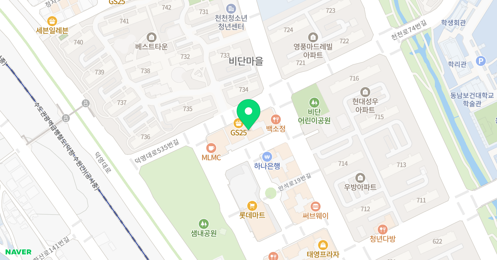 위상 수학학원 천천점 위치