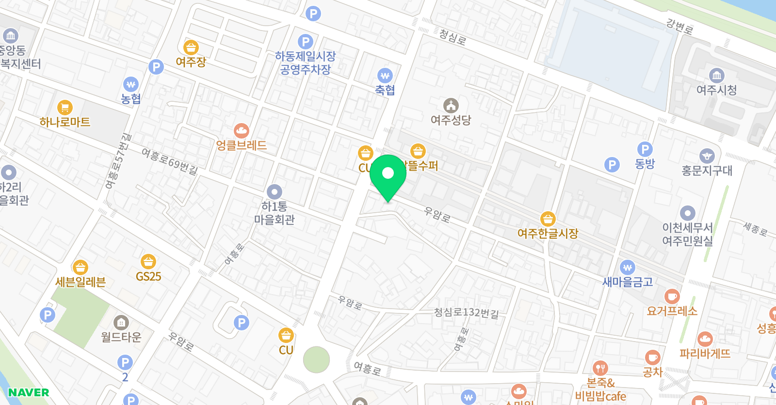 큰샘 학원 위치