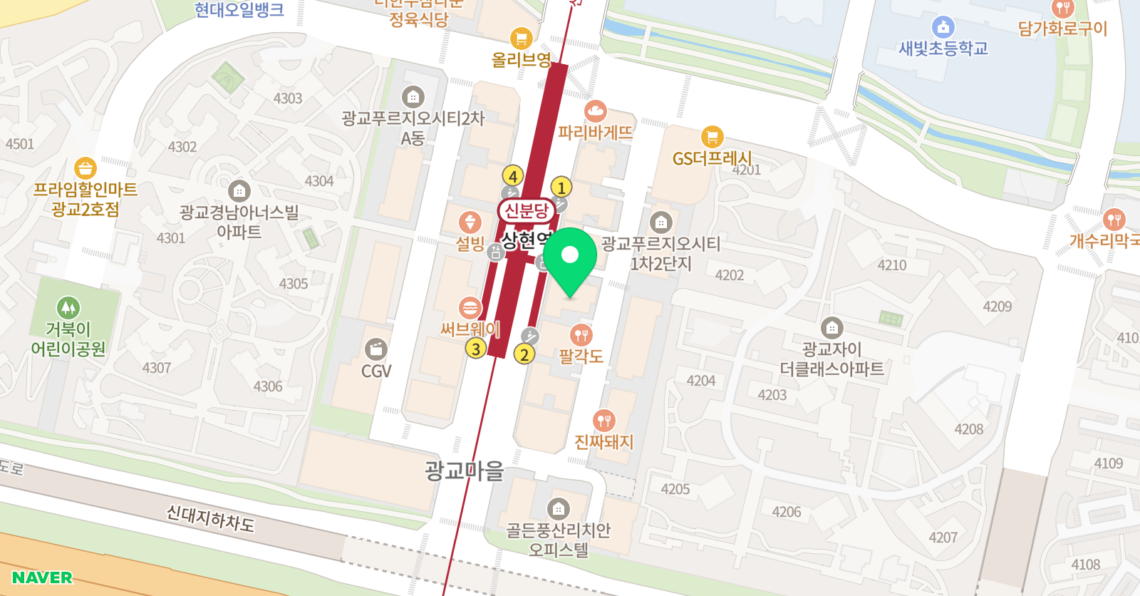 광교성음 스즈키음악학원 위치