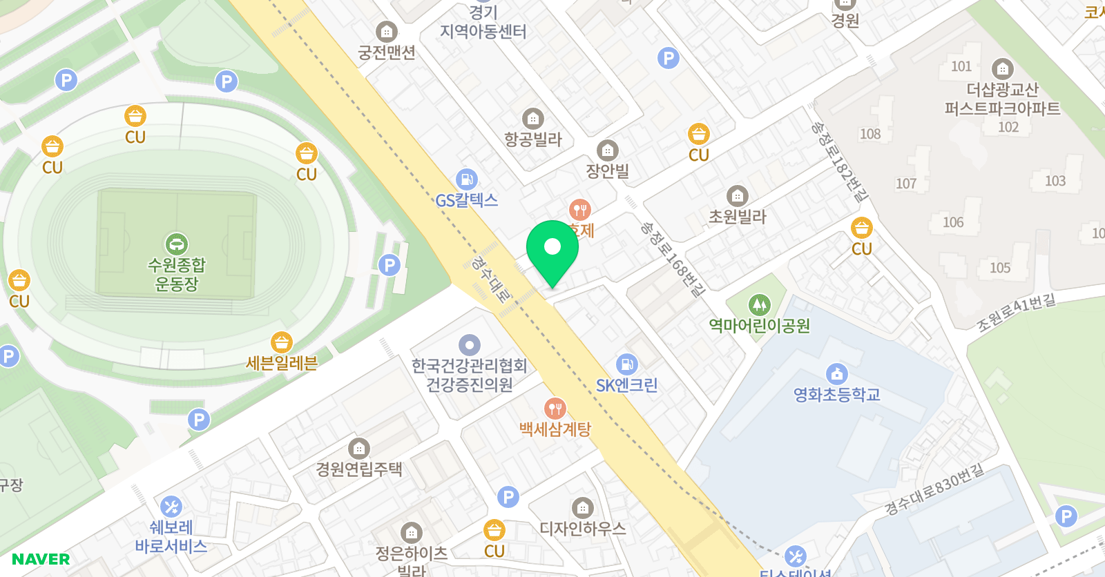 뮤엠영어 영화학원 위치