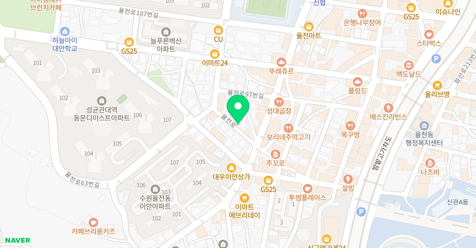 꿈이랑 위치