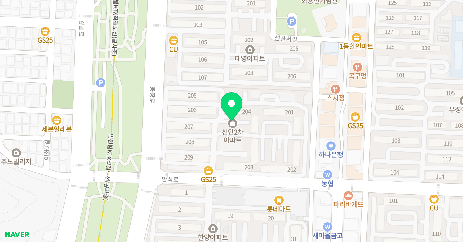 신안2차 수학공부방 위치