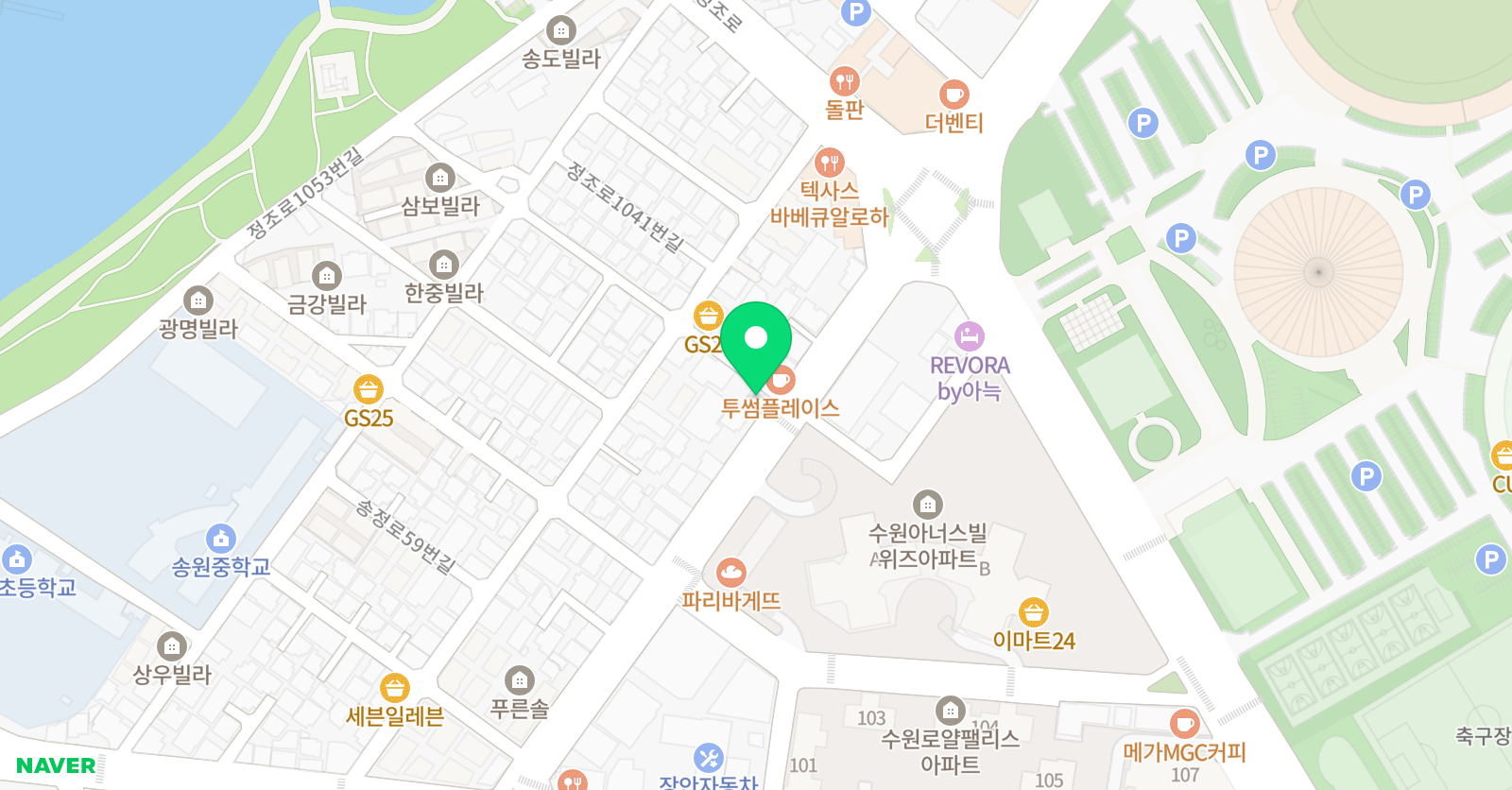 오쌤이해법셀파 수학학원 위치